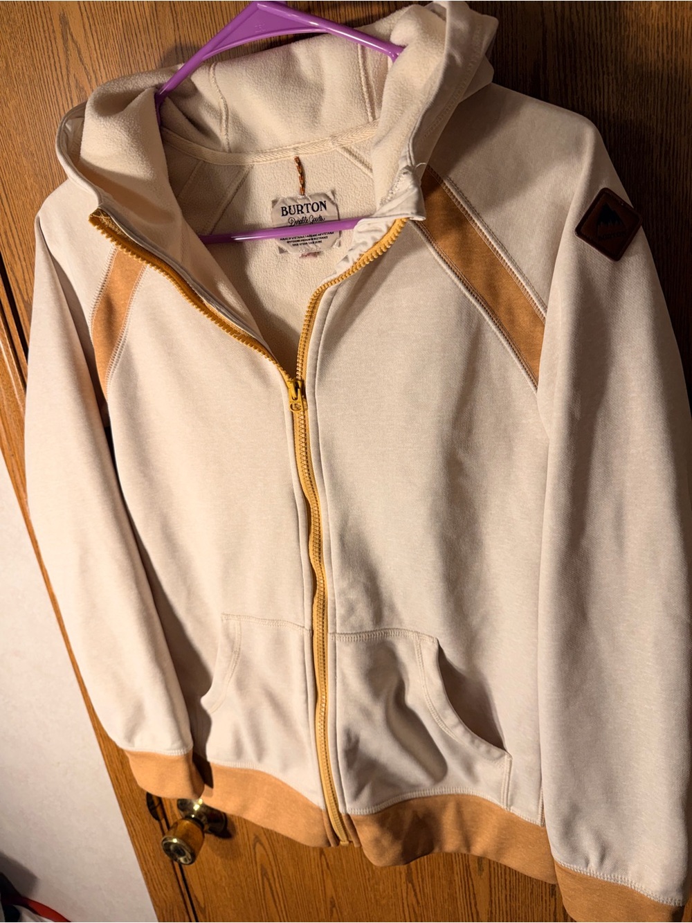Burton Women's Cream Zip-Up Hoodie Jacket